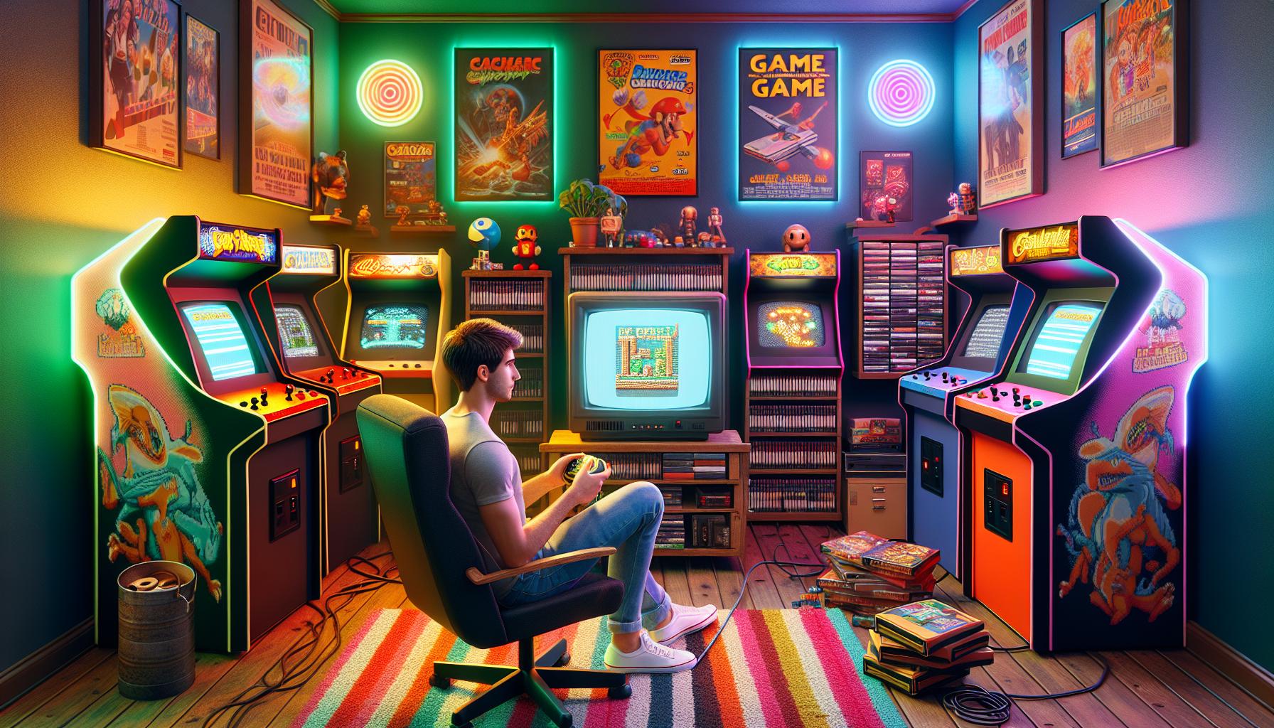 retro gaming room ideas